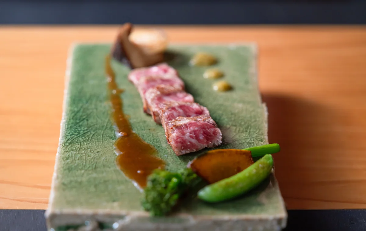 Beef dishes from the Japanese restaurant "Himuka"