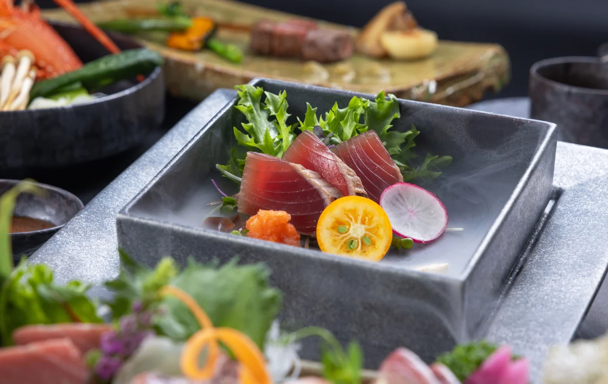Sashimi from the Japanese restaurant "Himuka"